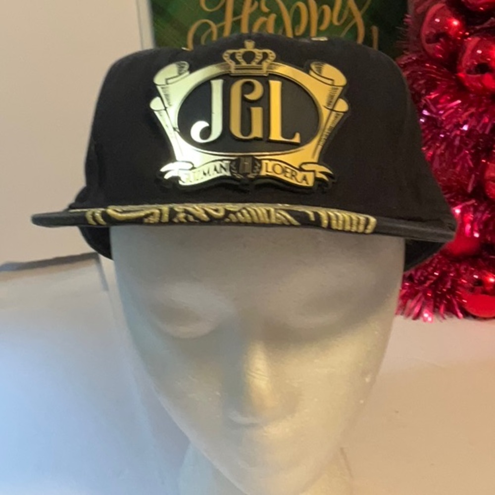 Black and Gold JGL Snapback Hat
